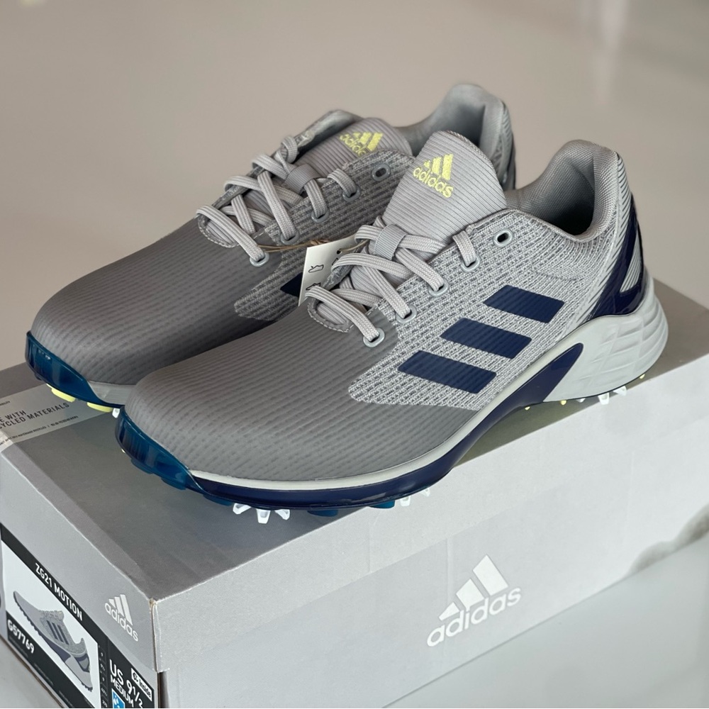 Adidas Men's Gray and Blue golf shoes